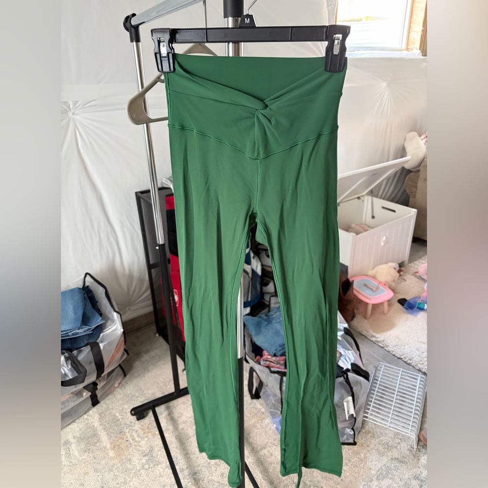 Aerie extra twist crossover high waisted flare leggings